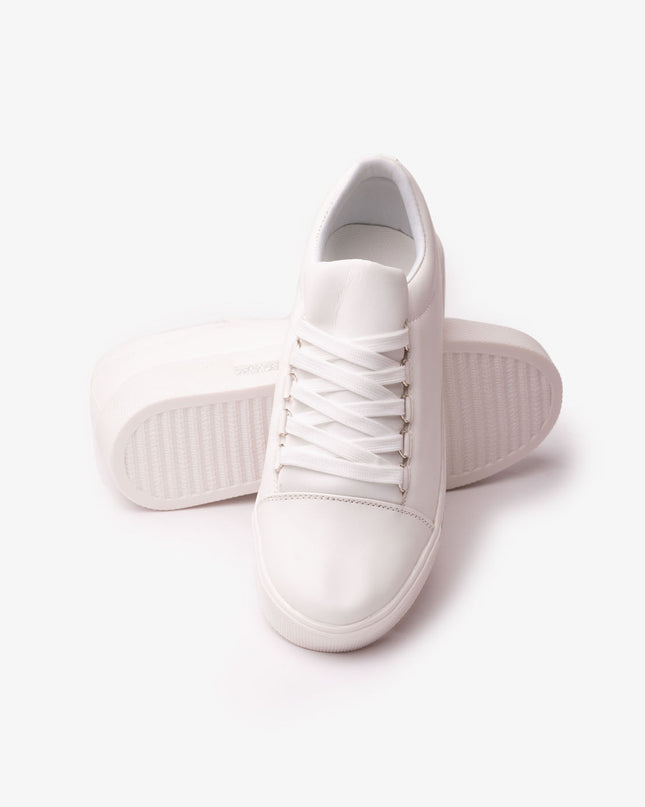 Zapatilla Leticia - Blanco con Plateado