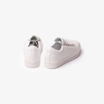 Zapatillas Urbanas Mujer Leticia - Blanco con Plateado
