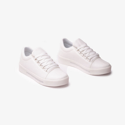 Zapatillas Urbanas Mujer Leticia - Blanco con Plateado