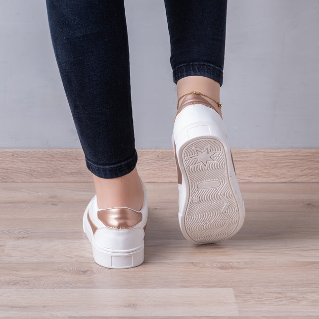 Zapatillas Urbanas Mujer Line - Dorado