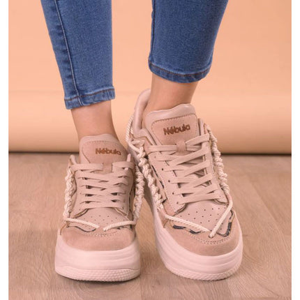 Zapatillas Urbanas Mujer Liz - Beige