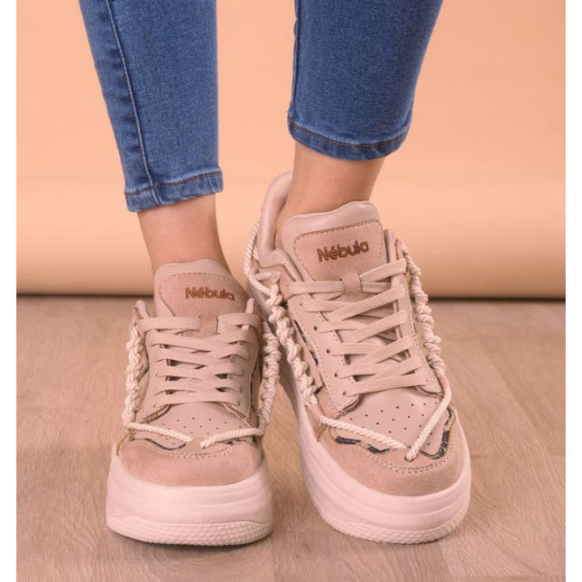 Zapatillas Urbanas Mujer Liz - Beige