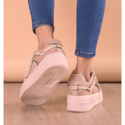 Zapatillas Urbanas Mujer Liz - Beige