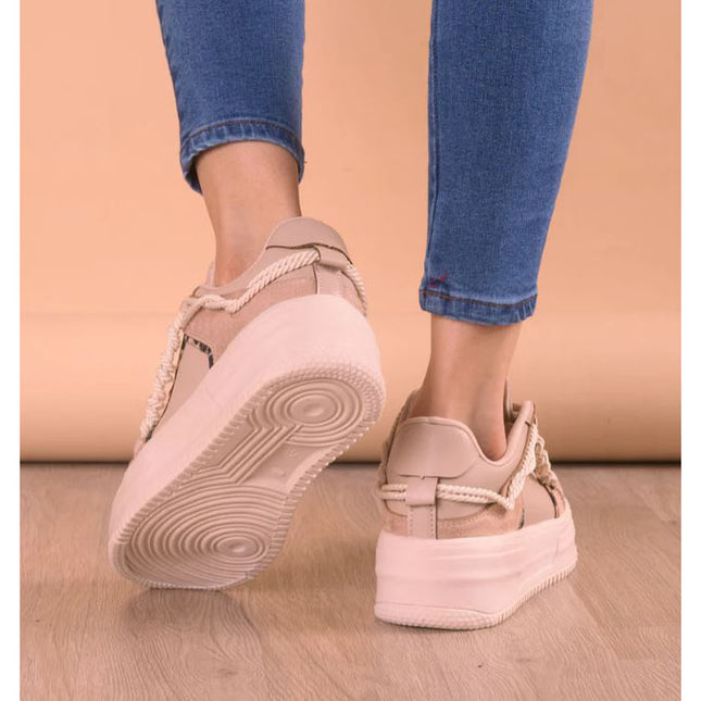Zapatillas Urbanas Mujer Liz - Beige