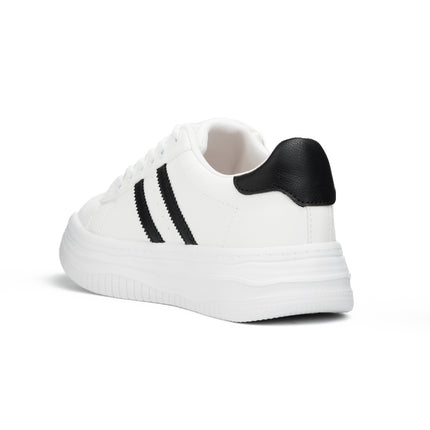 Zapatillas Urbanas Mujer Lux - Blanco Negro
