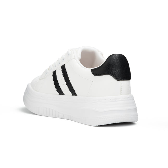 Zapatillas Urbanas Mujer Lux - Blanco Negro
