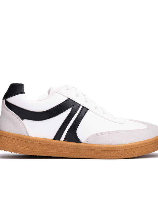 Zapatilla Mausont - Blanco Negro