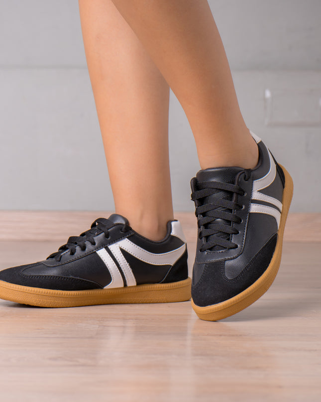 Zapatilla Mausont - Negro Blanco