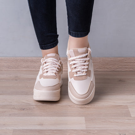 Zapatillas Urbanas Mujer Nayai - Beige