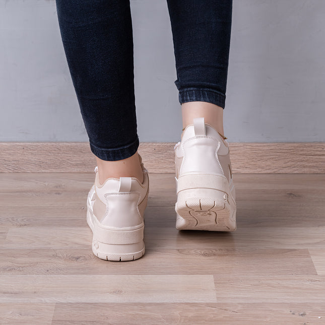 Zapatillas Urbanas Mujer Nayai - Beige