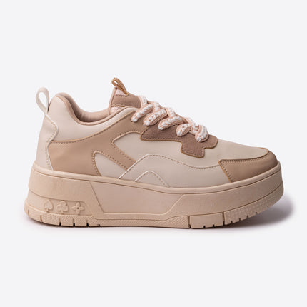 Zapatillas Urbanas Mujer Nayai - Beige