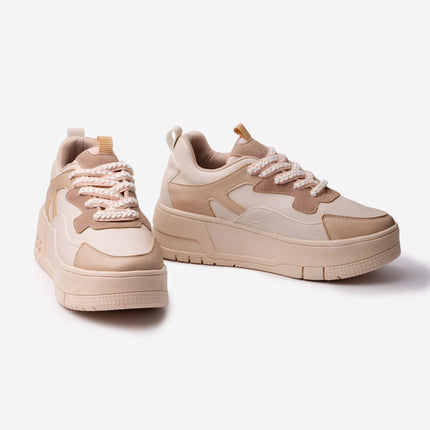 Zapatillas Urbanas Mujer Nayai - Beige
