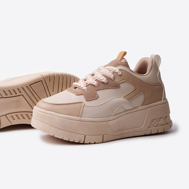 Zapatillas Urbanas Mujer Nayai - Beige