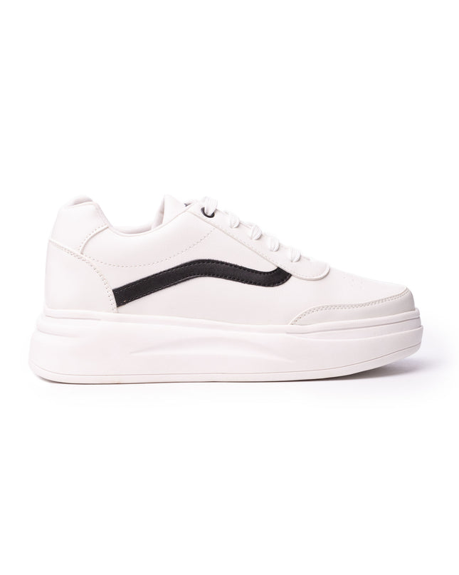 Zapatilla Olas - Negro con Blanco