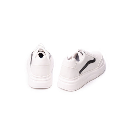 Zapatillas Urbanas Mujer Olas - Negro con Blanco