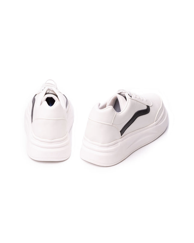 Zapatilla Olas - Negro con Blanco