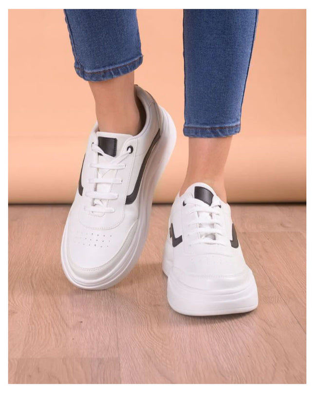 Zapatilla Olas - Negro con Blanco