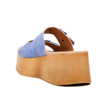 Sandalias Casuales Mujer Oradea -  Celeste