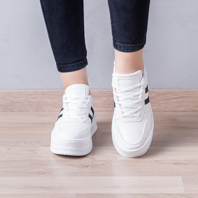 Zapatillas Urbanas Mujer Rabat - Blanco Negro