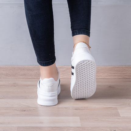 Zapatillas Urbanas Mujer Rabat - Blanco Negro