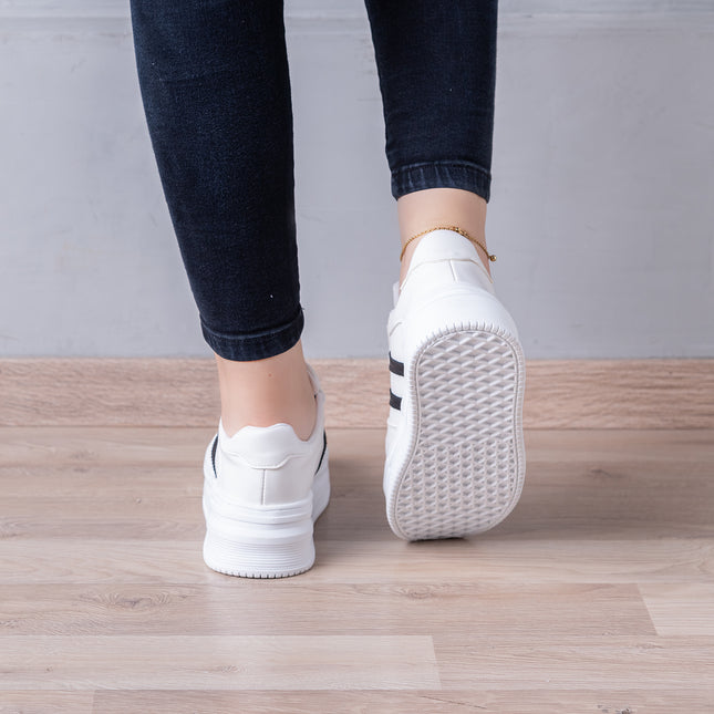 Zapatillas Urbanas Mujer Rabat - Blanco Negro