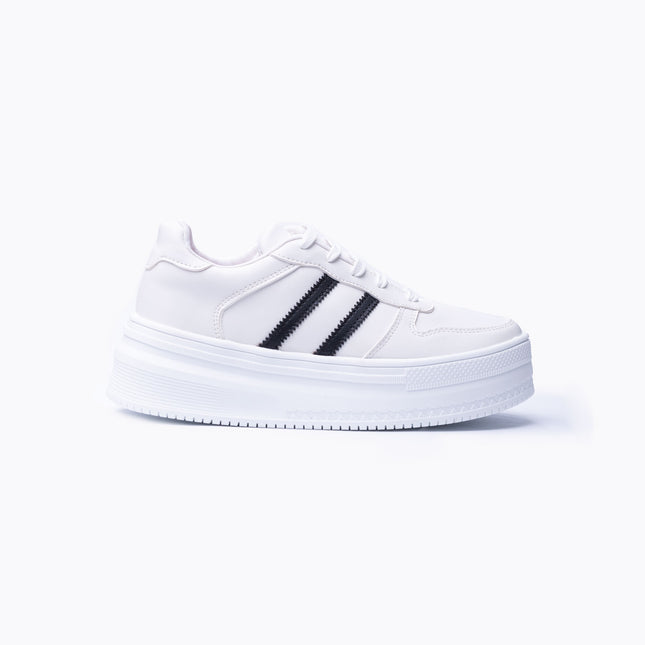 Zapatillas Urbanas Mujer Rabat - Blanco Negro