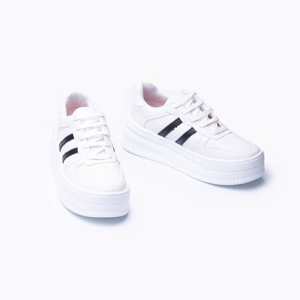 Zapatillas Urbanas Mujer Rabat - Blanco Negro