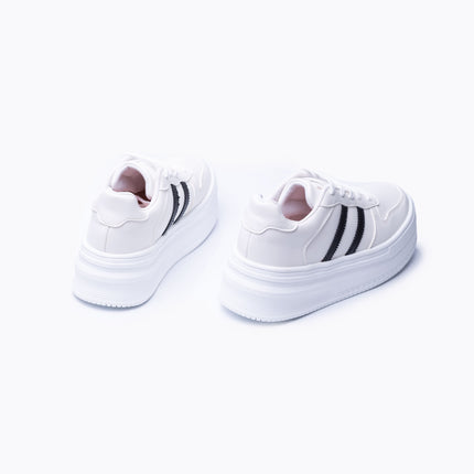 Zapatillas Urbanas Mujer Rabat - Blanco Negro