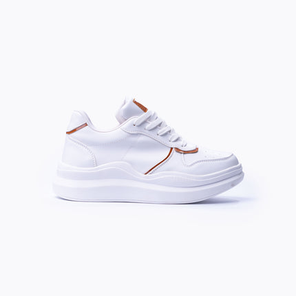Zapatillas Urbanas Mujer San Blas - Blanco con Camel