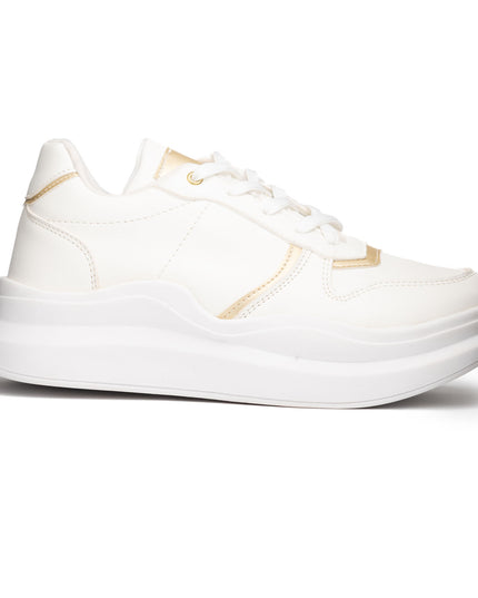 Zapatilla San Blas - Blanco con Dorado