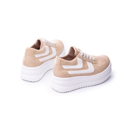 Zapatillas Urbanas Mujer Santander - Beige