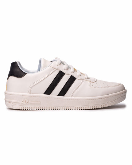Zapatilla Sisak - Blanco con Negro