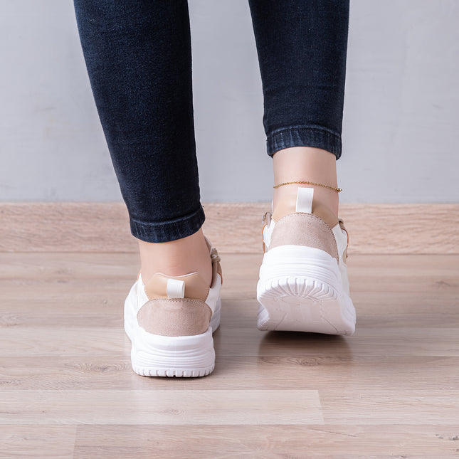 Zapatillas Urbanas Mujer Strong - Beige
