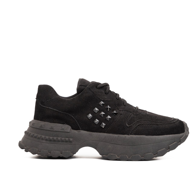 Zapatillas Urbanas Mujer Talavera - Negro Gamuza