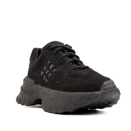Zapatillas Urbanas Mujer Talavera - Negro Gamuza