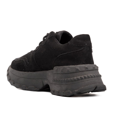 Zapatillas Urbanas Mujer Talavera - Negro Gamuza