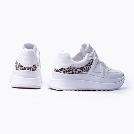Zapatillas Urbanas Mujer Thani - Blanco Print