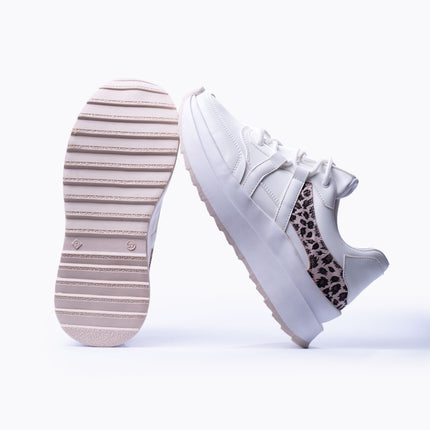 Zapatillas Urbanas Mujer Thani - Blanco Print