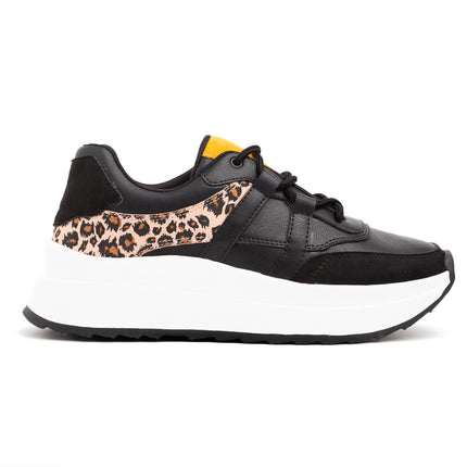 Zapatillas Urbanas Mujer Thani - Negro Print