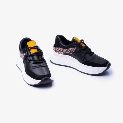 Zapatillas Urbanas Mujer Thani - Negro Print 2