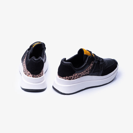 Zapatillas Urbanas Mujer Thani - Negro Print 2