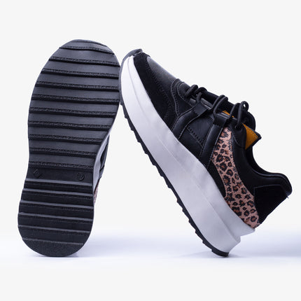 Zapatillas Urbanas Mujer Thani - Negro Print 2