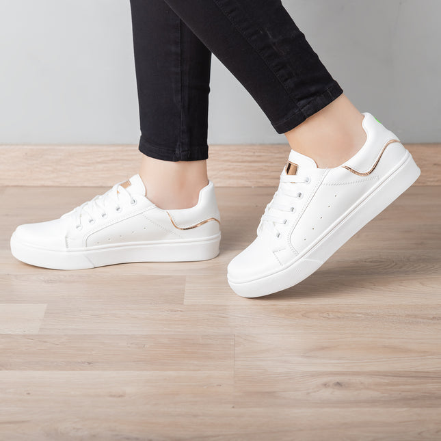 Zapatillas Urbanas Mujer Woodz - Dorado