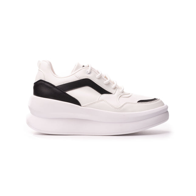 Zapatillas Urbanas Mujer Zadar - Blanco con Negro
