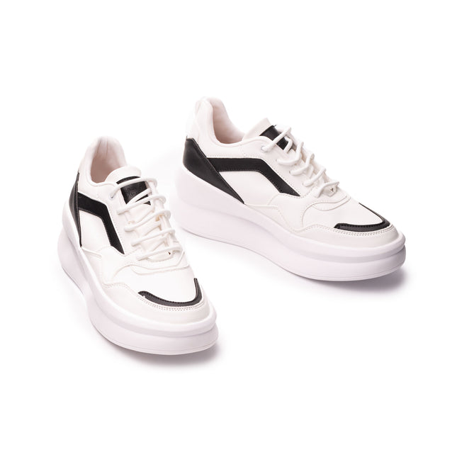 Zapatillas Urbanas Mujer Zadar - Blanco con Negro