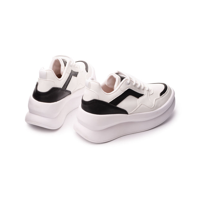 Zapatillas Urbanas Mujer Zadar - Blanco con Negro