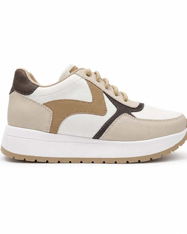 Zapatillas Urbanas Mujer Zigma - Beige
