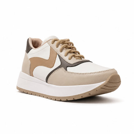Zapatillas Urbanas Mujer Zigma - Beige