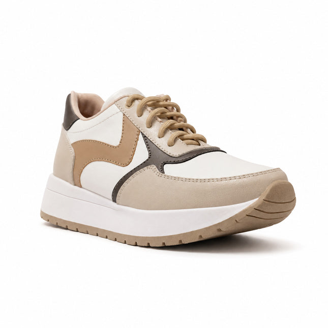 Zapatillas Urbanas Mujer Zigma - Beige