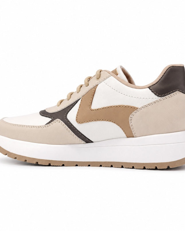 Zapatillas Urbanas Mujer Zigma - Beige